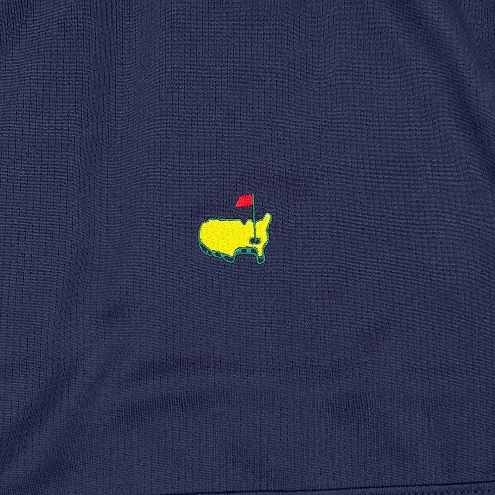 Masters Tech Quarter Zip Pullover Mens XL Navy Blue Augusta National Golf MT7440 - Picture 7 of 12